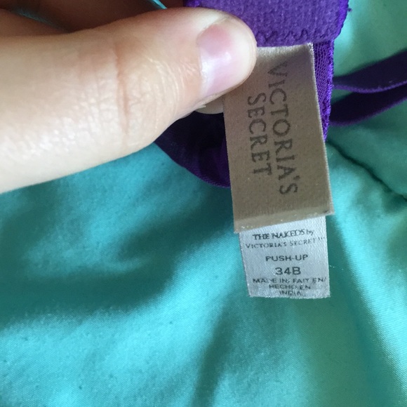 Purple cheetah push-up bra - Picture 3 of 3